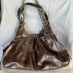 Coach Madison Rose Gold/Bronze Metallic Purse